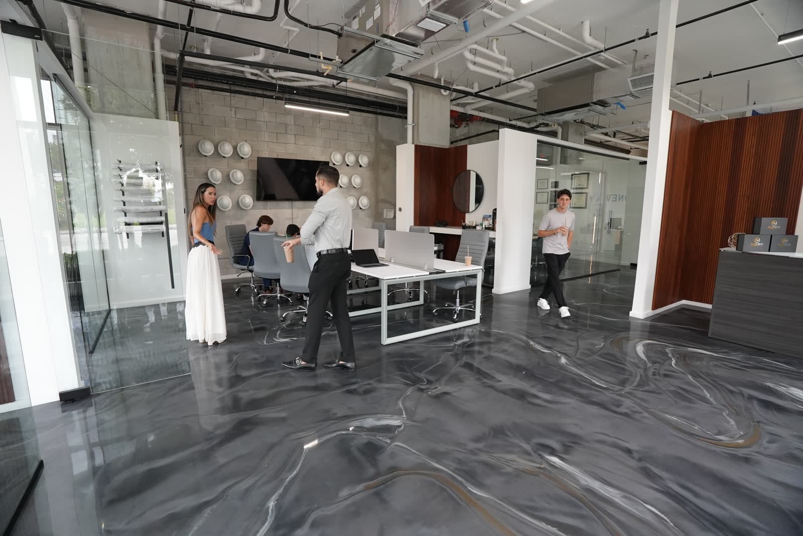 The full sales floor
