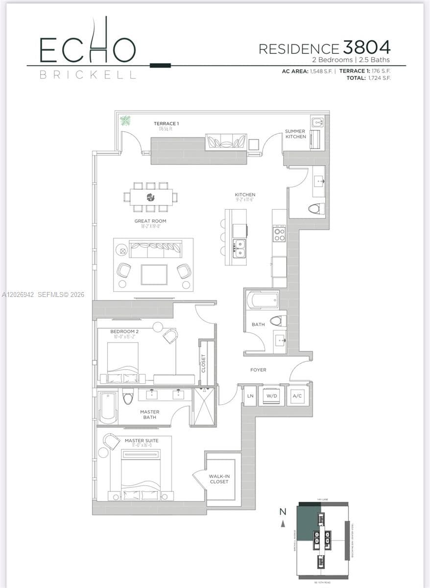 1451 Brickell Ave # 3804, Miami FL 33131